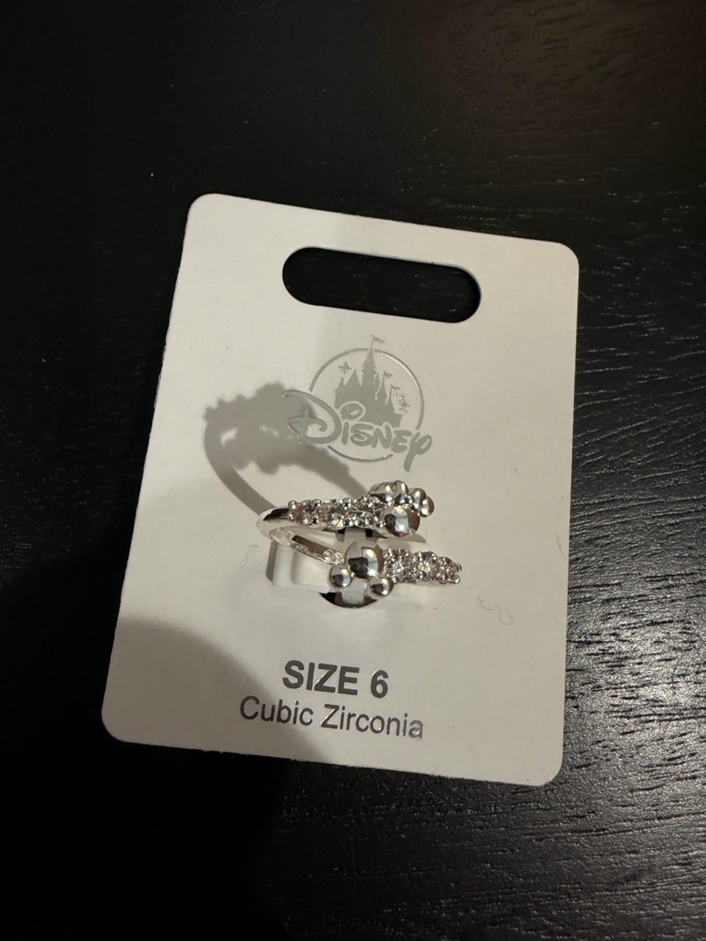 Disney Silver-Tone Minnie Mouse Stackable size 6 Ring